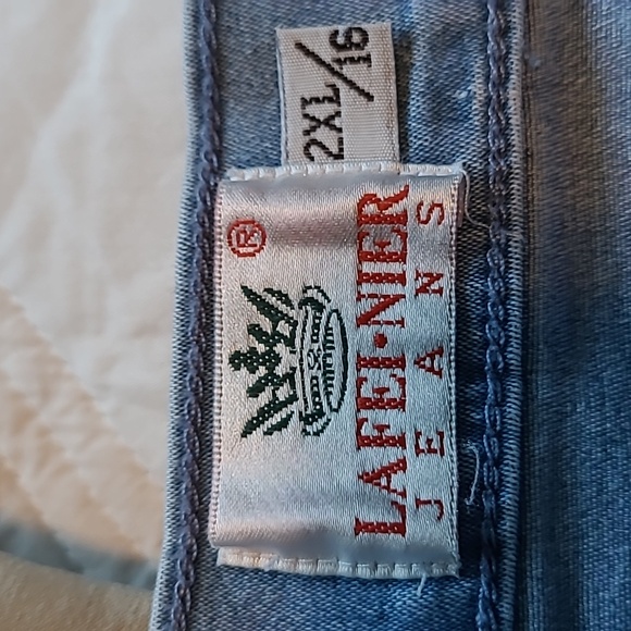Lafie-nier Ladies Designer Blue Jeans 2XL - Picture 7 of 8